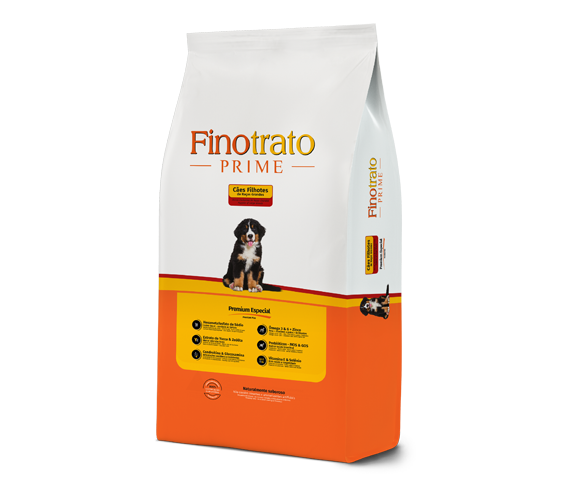 Finotrato Prime Cães Filhotes de Raças Grandes 15kg
