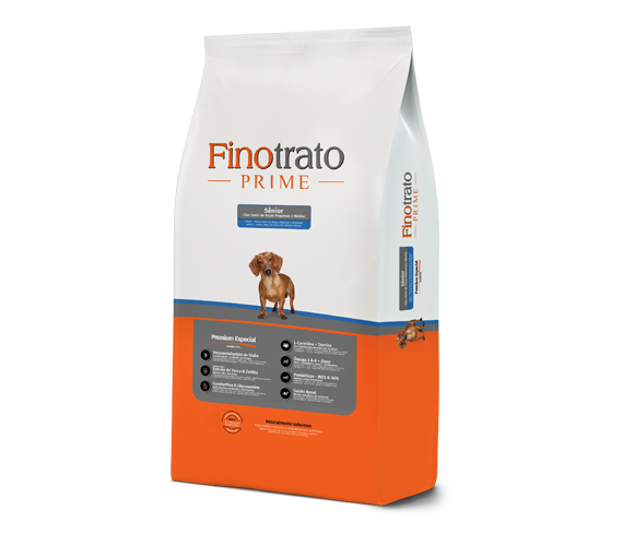 Finotrato Prime Sênior Cães de Raças Pequenas e Médias 10kg