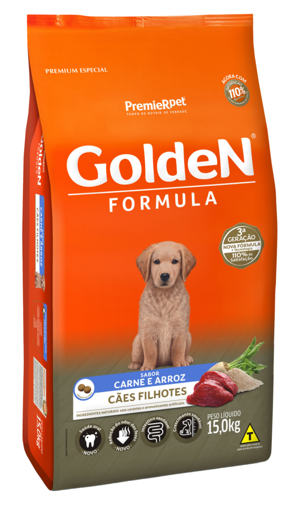 Golden Formula Filhotes, Carne & Arroz 15kg