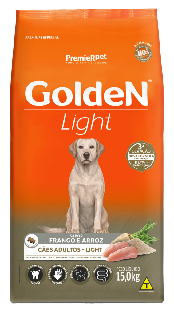 Golden Formula Adultos, Frango & Arroz Light 15kg