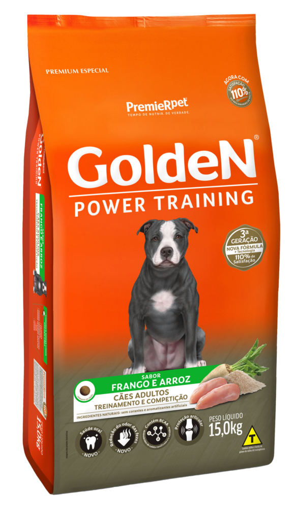 Golden Power Training Adultos Frango & Arroz 15kg