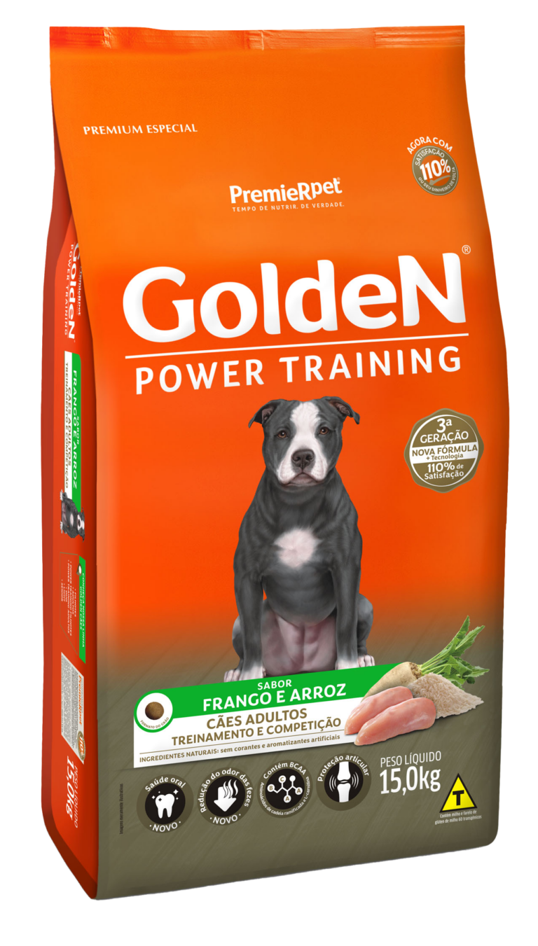 Golden Power Training Adultos Frango & Arroz 15kg