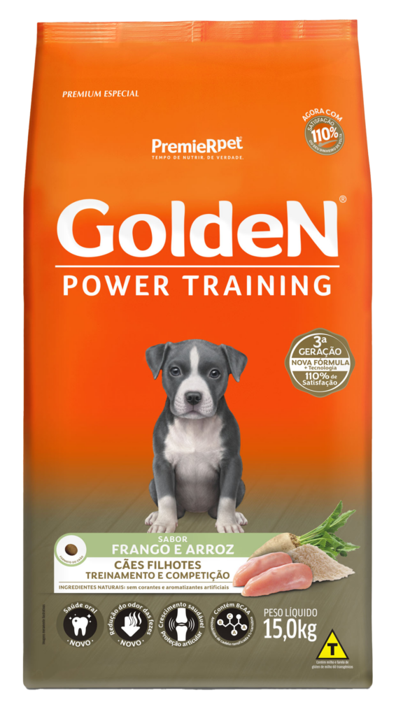 Golden Power Training Filhotes, Frango & Arroz 15kg