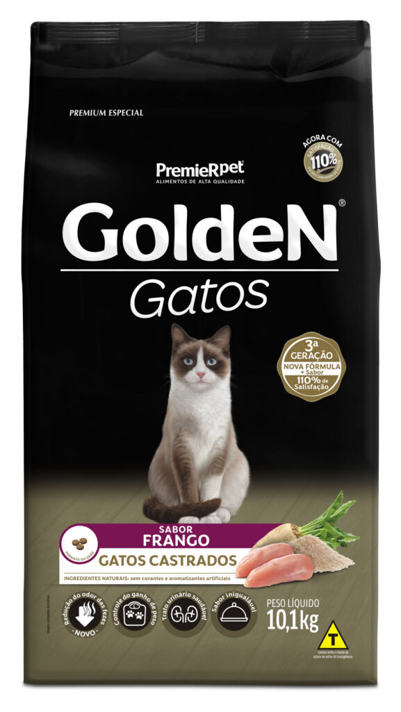 Golden Gatos Castrados Frango 10kg