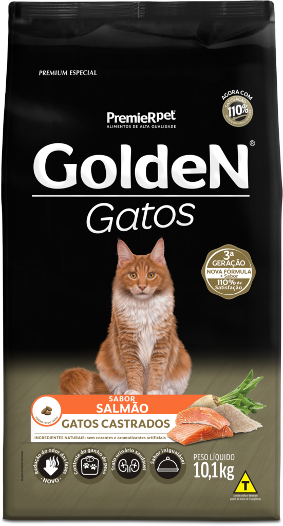 Golden Gatos Castrados Salmão 10kg