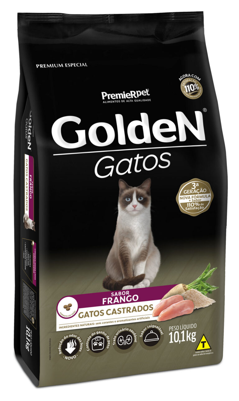 Golden Gatos Castrados Frango 10kg