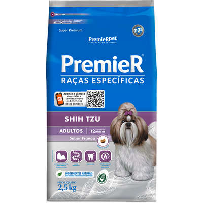 Ração Premier Raças Específicas Shih Tzu , Frango 2.5KG