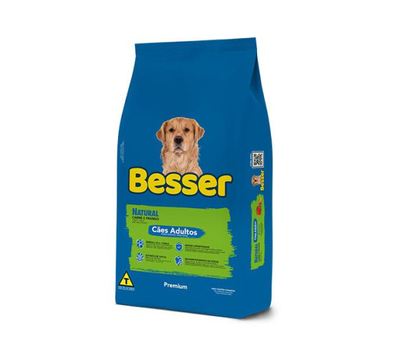 Besser Natural Premium Cães Adultos, Todas os Portes 20kg