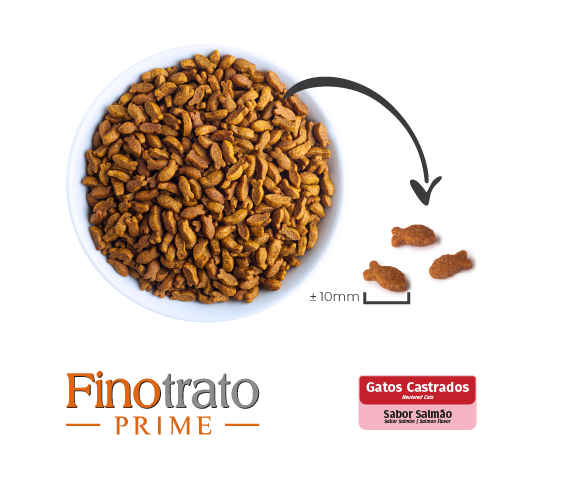 Finotrato Prime Gatos Castrados Salmão 10kg