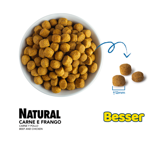 Besser Natural Premium Cães Adultos, Todas os Portes 20kg