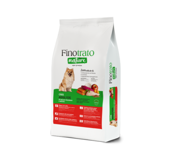 Finotrato Nature Super Premium Adultos de Raças Pequenas e Médias 10kg